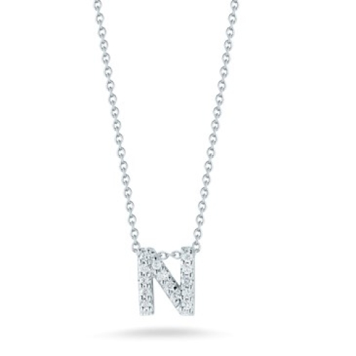 ROBERTO COIN LOVE LETTER DIAMOND PENDANT-N