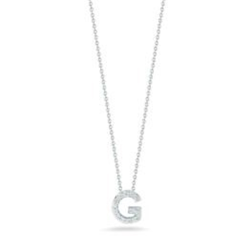 ROBERTO COIN DIAMOND LOVE LETTER PENDANT- G