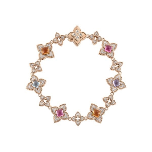 ROBERTO COIN VENETIAN PRINCESS CARNIVALE DIAMOND AND GEMSTONE BRACELET