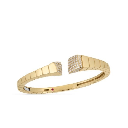 ROBERTO COIN OBELISCO SAUVAGE PRIVE DIAMOND BANGLE BRACELET