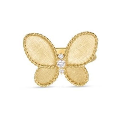 ROBERTO COIN JASMIN DIAMOND BUTTERFLY RING