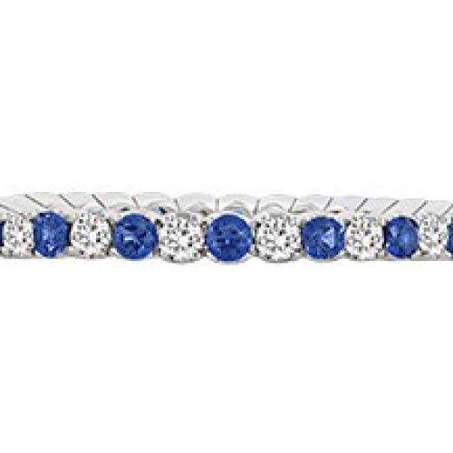 SPARK SAPPHIRE AND DIAMOND STACKING BAND