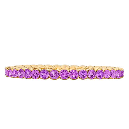 SPARK PINK SAPPHIRE ETERNITY STACKING BAND