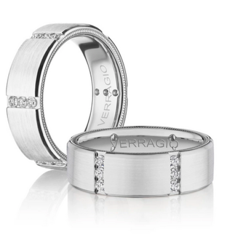 VERRAGIO GENTLEMANS DIAMOND WEDDING BAND